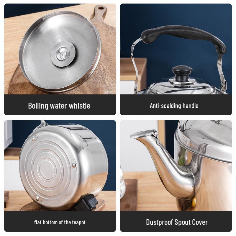 Електричний чайник з нержавіючої сталі великої місткості - Швидке закипання для комерційного та домашнього використання