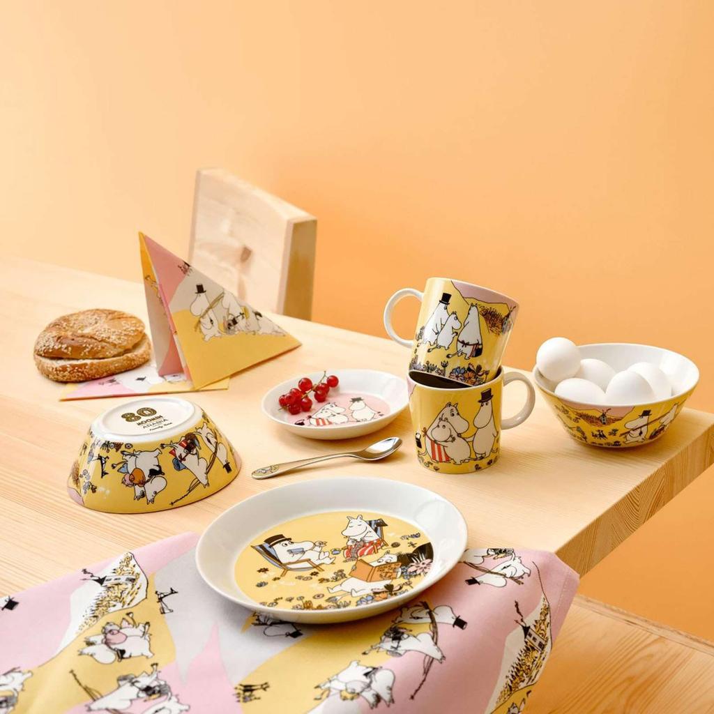 Moomin Arabia Classic Family Moomin 1076288 [Officially Imported] Bowl/Plate, 15cm, Time, Tableware, Arabia,
