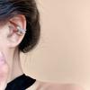 Cold wind zircon pony ear clips, niche design sense, no ear piercings, ear bone clips, natal year light luxury earrings, earrings, women