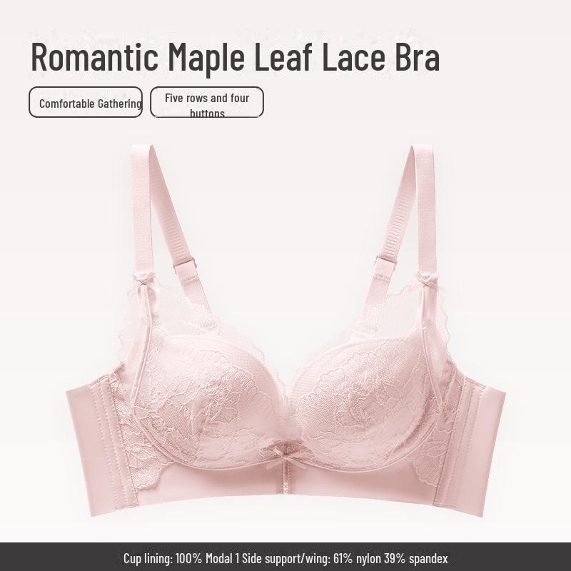 "Push-Up Bra for Small Breasts: Anti-Sagging, Smooth, Comfortable, Wireless, Sexy, Breathable Women's Underwear"