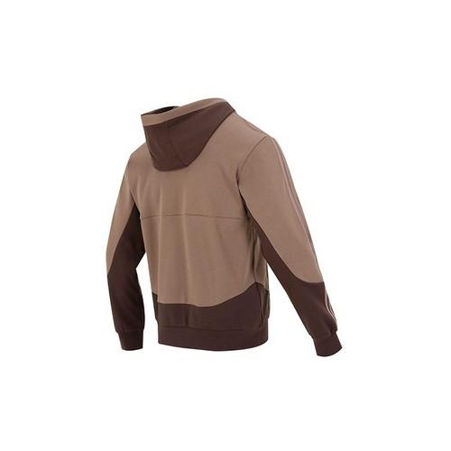 adidas St Gz Mh Kn Jkt Three-Stripe Sports Casual Hoodie Jacket for Men, Brown