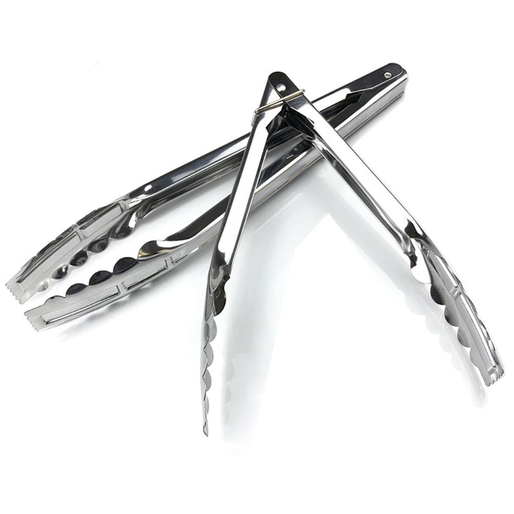 Rod Multi-functional Comfortable Handle Kitchen Tongs Serving Tongs Bread Clip Flat Head Clip