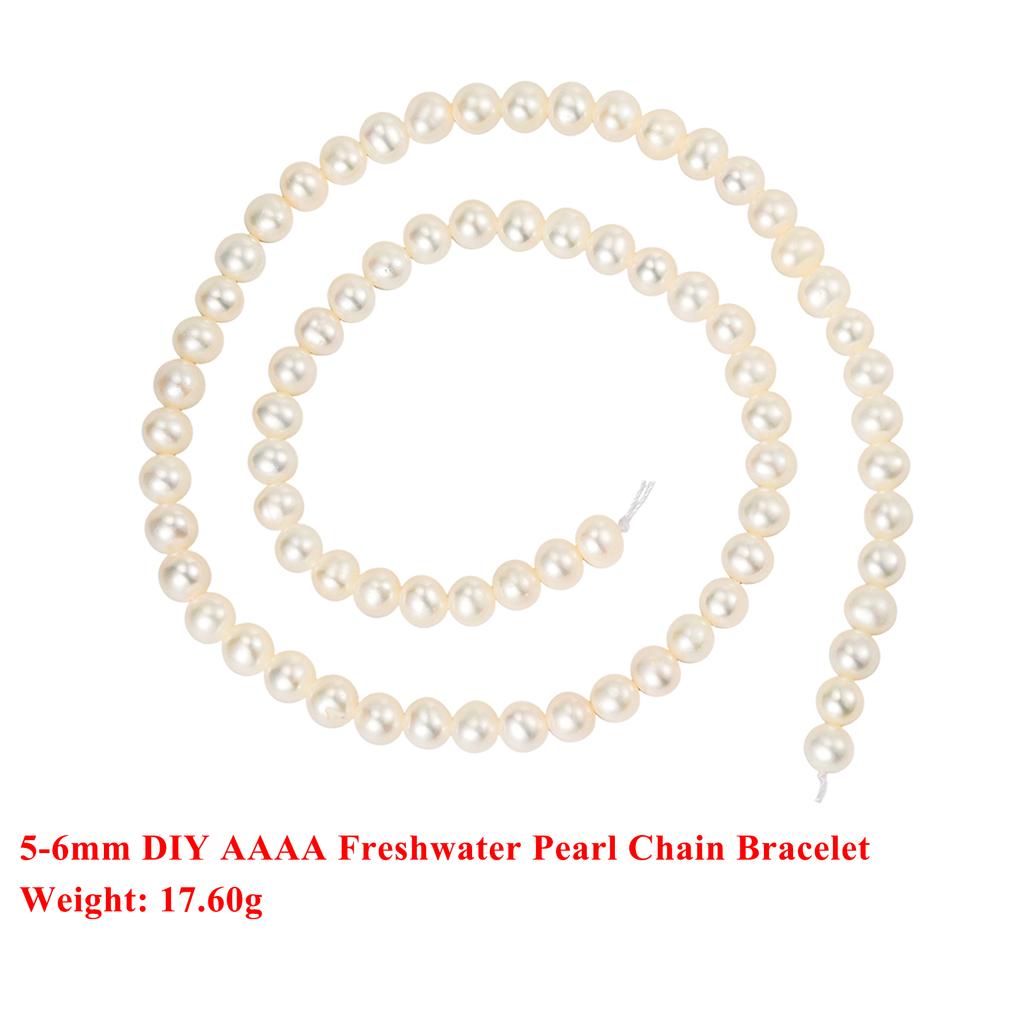 EFFIE QUEEN 100% Freshwater Pearl Wholesale AAA/AAAA High Quality Round Pearl Beads For Jewelry Making DIY Bracelets Chain PP23
