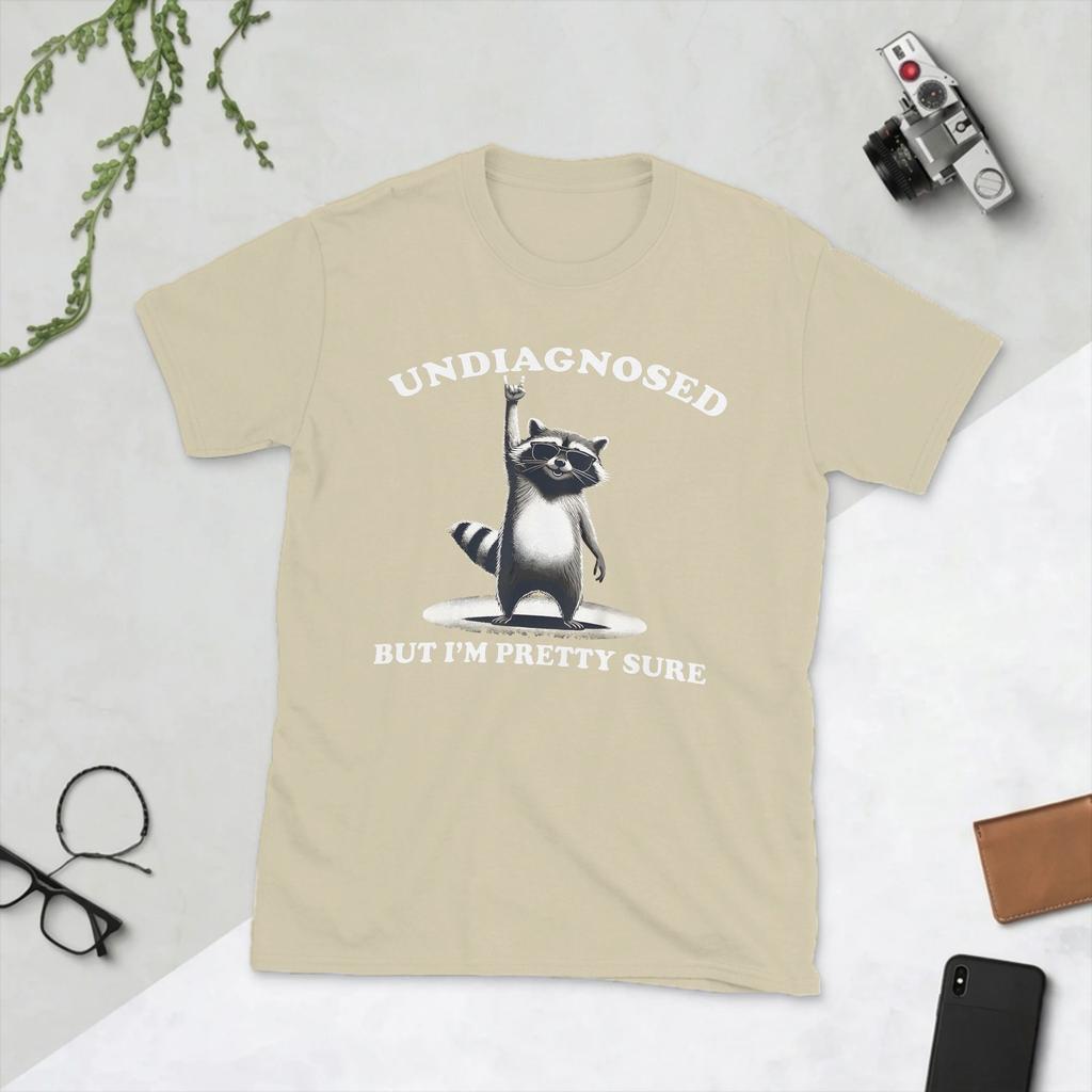 Undiagnostiziert, aber ich bin mir ziemlich sicher Vintage Unisex T-Shirt Vintage Tees Kurzarm O-Ausschnitt T-Shirt Reine Baumwolle 4XL 5XL 6XL Kleidung