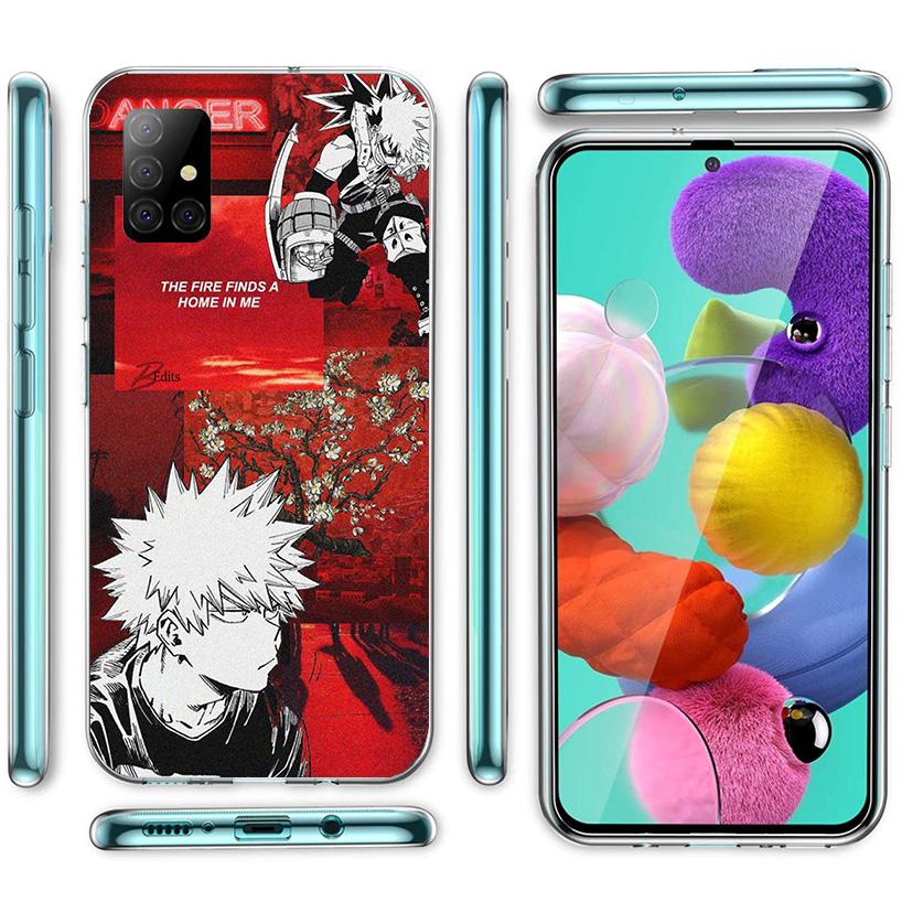My Hero Bakugou Katsuki Phone Case For Samsung Galaxy A52 A32 A22 A12 A51 A31 A50S A30S A20S A10S Note 20 Ultra 10 Plus S10 A72