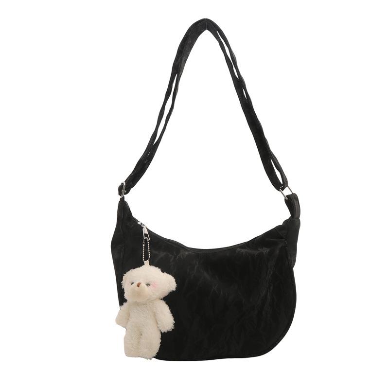 Dumpling Bag Women'S Japanese Versatile Messenger Bag Casual Large-Capacity Oxford Bag Student Commuting Shoulder Bag