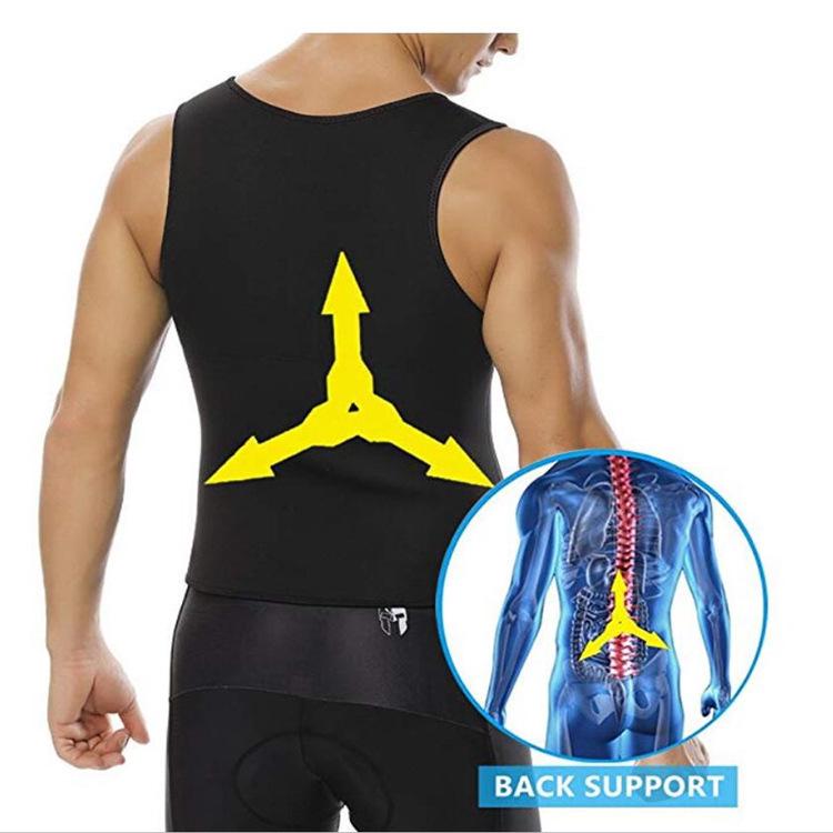 Men's and Women's Intense Sweat Body Shaper Vest for Running, Yoga, and Fitness Abdomen Control.