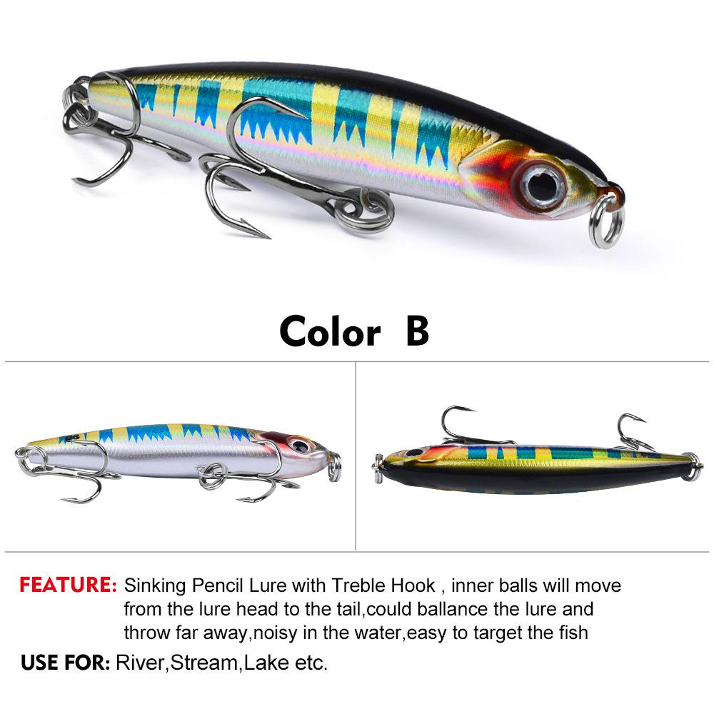 Lure False Bait 3.5g 5g 8g Simulated Bait Bent Mouth Sea Bass Through Kill Fish Bait with Blood Tank Hook Configuration