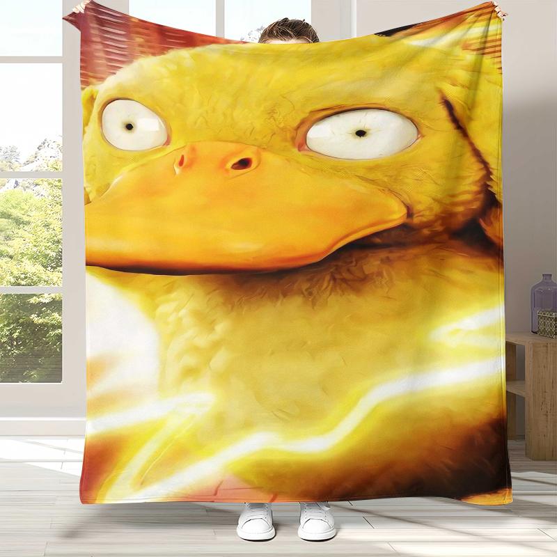 Kawaii Pokemon Pikachu Cartoon Flannel Blanket,Ultra Soft Warm Plush Throw for Home Bedroom Bed Sofa Cover Office Camping gift