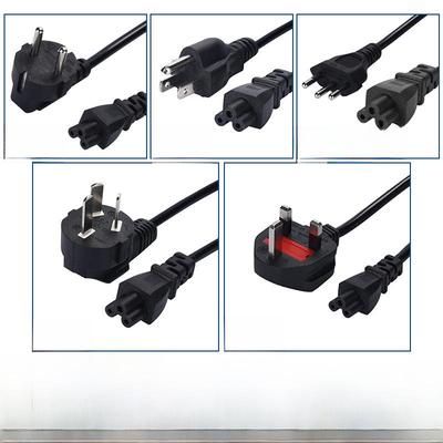 Universelles C5 Stecker Laptop-Adapter-Netzkabel mit US-, EU- und UK-Standards