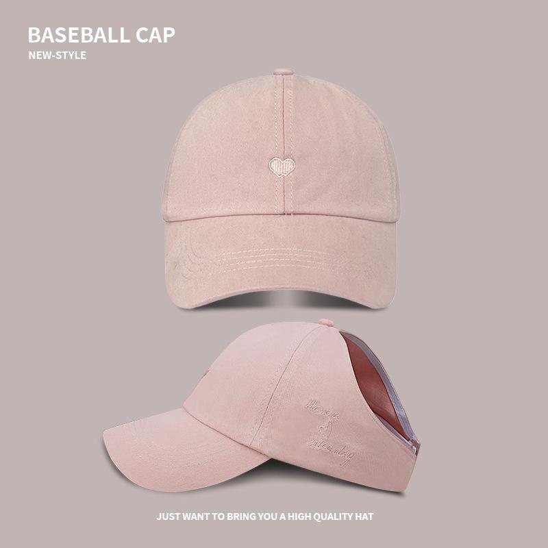 

Summer Baseball Cap Breathable Women High Ponytail Outdoor Sport Cap Sunshade Anti-UV Adjustable Travel Beach Empty Top Hat розовый