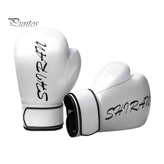 

1 пара боксерских перчаток из искусственной кожи, профессиональные тренировочные муай-тайские бесплатные спарринги, боевая тяжелая боксерская груша, перчатки для взрослых и детей, защита рук Adult белый