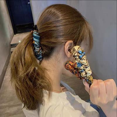 Korean Style Crinkled Banana Clip Fabric Hair Wear New Vertical Clip  Female