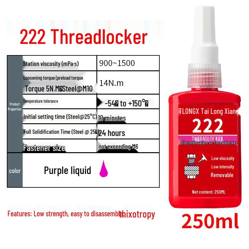 243 Screw Glue: Medium-High Strength Threadlocker and High Temp Resistant Sealant
