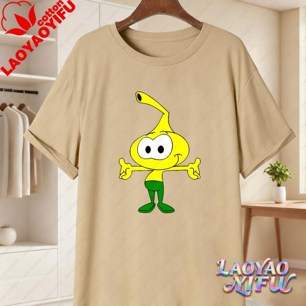 Snorks Cartoon Character Print T Shirt Vintage 80s Classic Anime Graphic Tee Casual Cotton Tops for Unisex Women Summer Streetwear