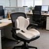 Ergonomic Seat Cushion Memory Foam with L-Shaped Design Hollow Air Circulation Lumbar Support Non-Slip Office Chair Cushion