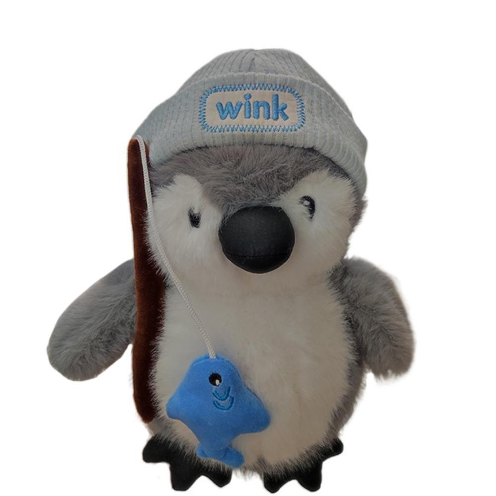 Handmade Penguin Hug Fish Plush Toys Fluffy Penguin Painter Stuffed Toys  Party Supplies