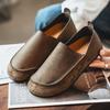 Flat Single Shoes Leather Shoes Business Casual Leather Shoes Casual Light Retro Lazy Shoes