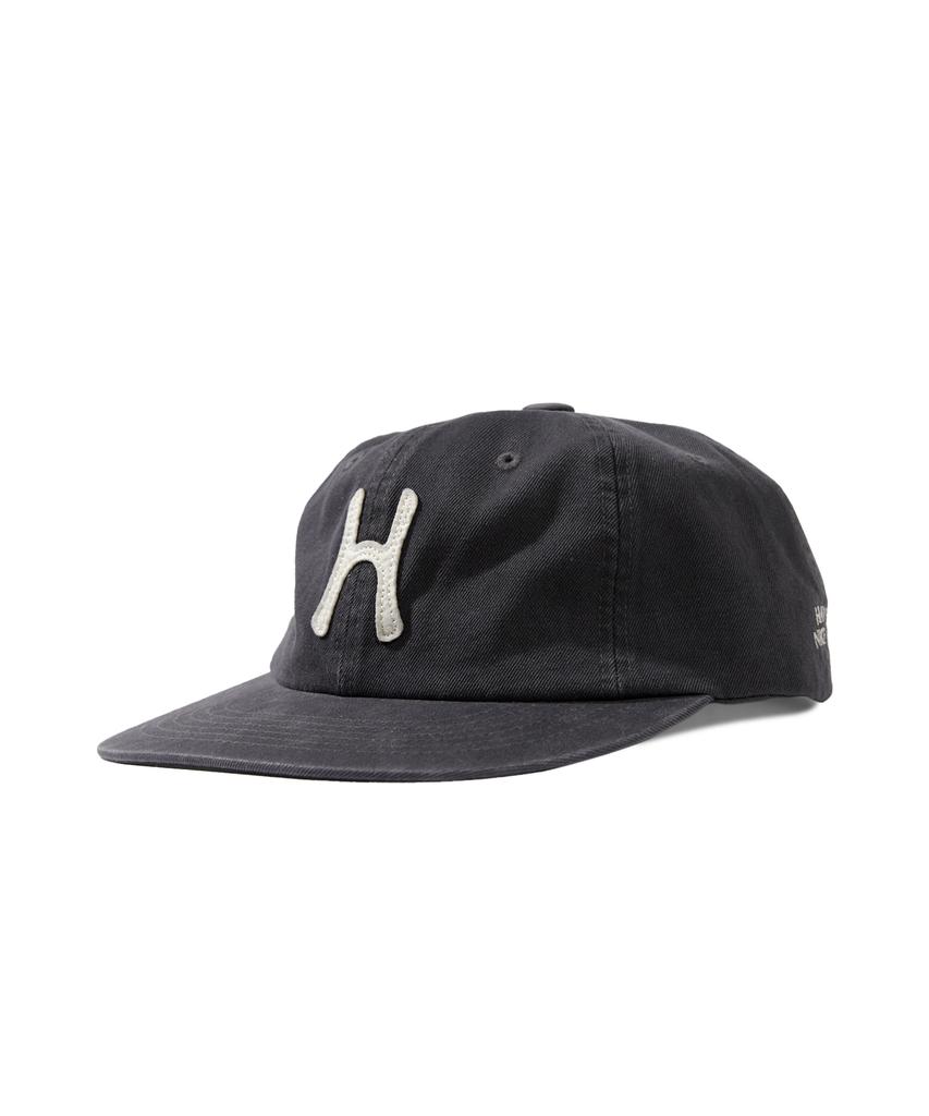 HELLO SUNRISE H Logo Cotton Relaxed Fit 6Panel Cap_Charcoal
