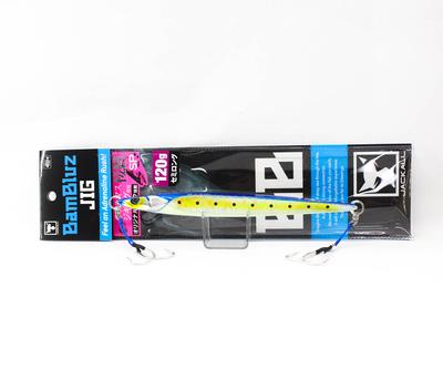 Jackall Metal Jig Bambluz Semi Long Sakuramasu 120 Grams Iwashi Glow (3804)