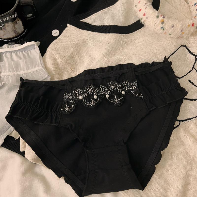 Women's New Hollow Pure Wind Pure Cotton Sexy Lace Underwear