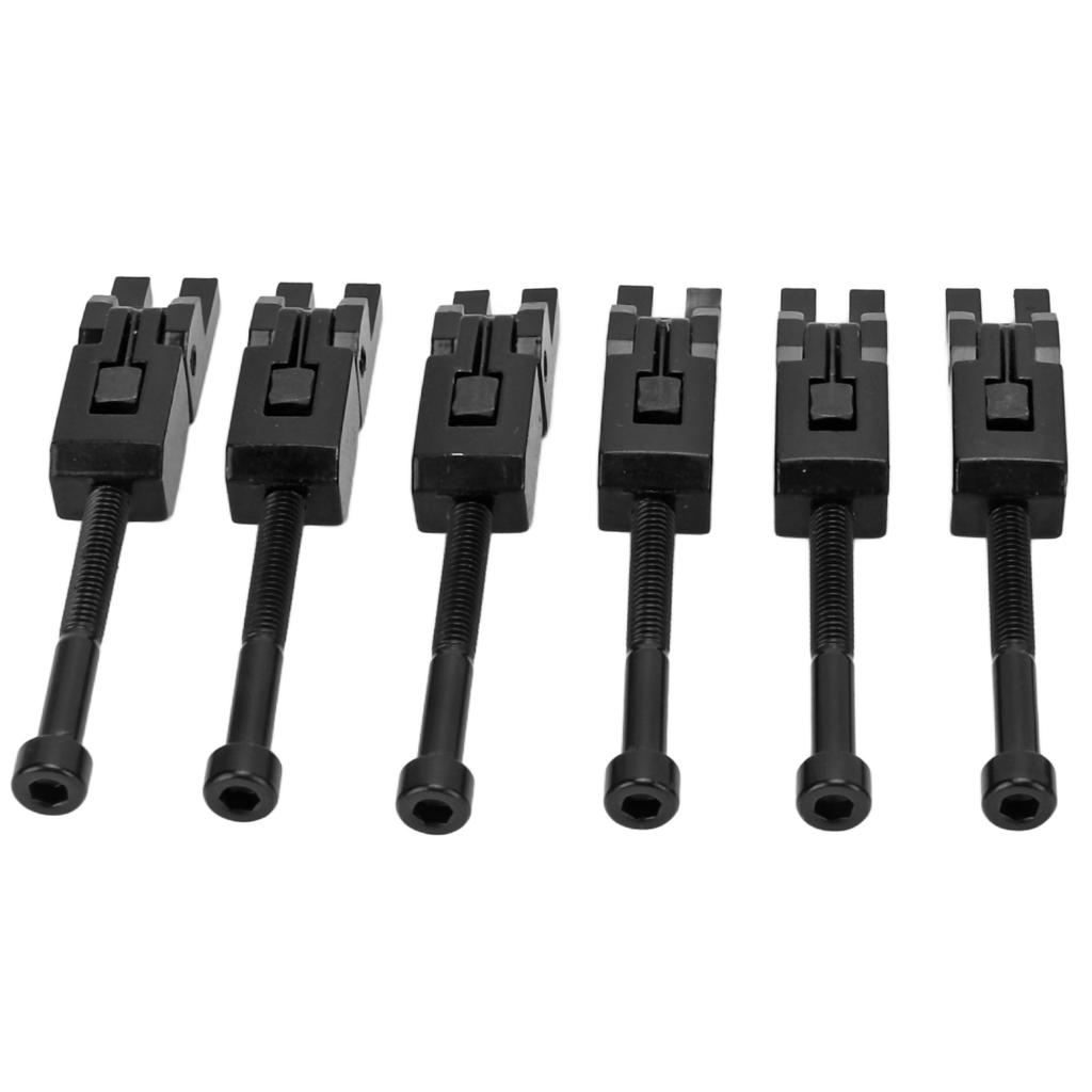 6 SZTUK Gitara elektryczna Tremolo Metalowe siodła mostkowe Wymiana ze śrubami i kluczem sześciokątnym