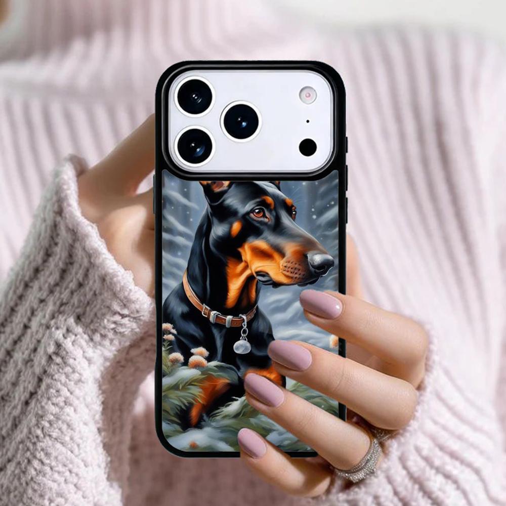 Dachshund Doberman Dog Phone Case For Apple iPhone 17 Air 16E 15 14 Plus 13 12 11 Pro Max Mini Funda Cover