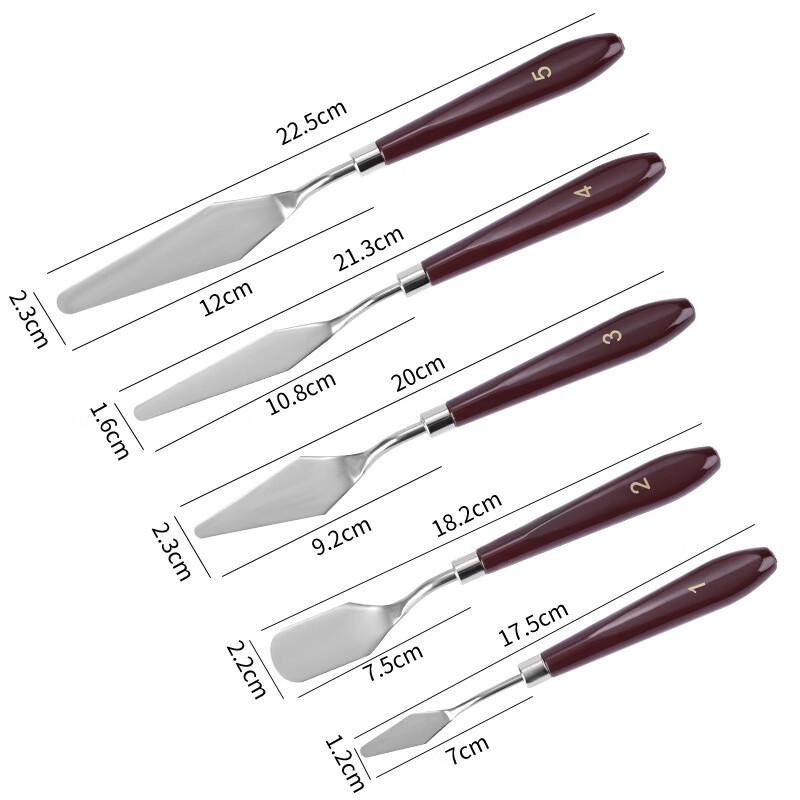 

Zhì Shì 5-Piece Cake Decorating Spatula and Scraper Set