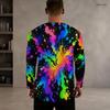 Men Plus Size Round Neck Long Sleeve Printed T Shirt Black Gold Blue Casual Pullover