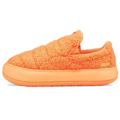 Wildleder Mayu Slip-On Teddy Damen Neon Citrus Lifestyle Sneaker 384887-04