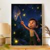 Disney DIY diamond painting 5d full diamond cross stitch diamond Luca catching fireflies living room bedroom decorative painting