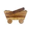 Pastoral Style Wooden Train Flowerpot Vintage Cartoon Plant Pot Handmade Creative Flower Arrangement Container Bedroom