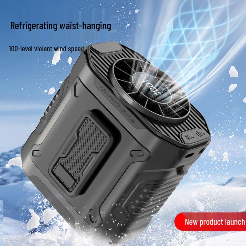 2025 Portable Waist-Hanging USB Fan for Outdoor Use - Large Airflow, Ideal for Construction Sites