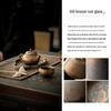 2026 New Style Gilded Rust Glaze Ceramic Teapot Kung Fu Tea Set for One – Includes One Pot and One Cup