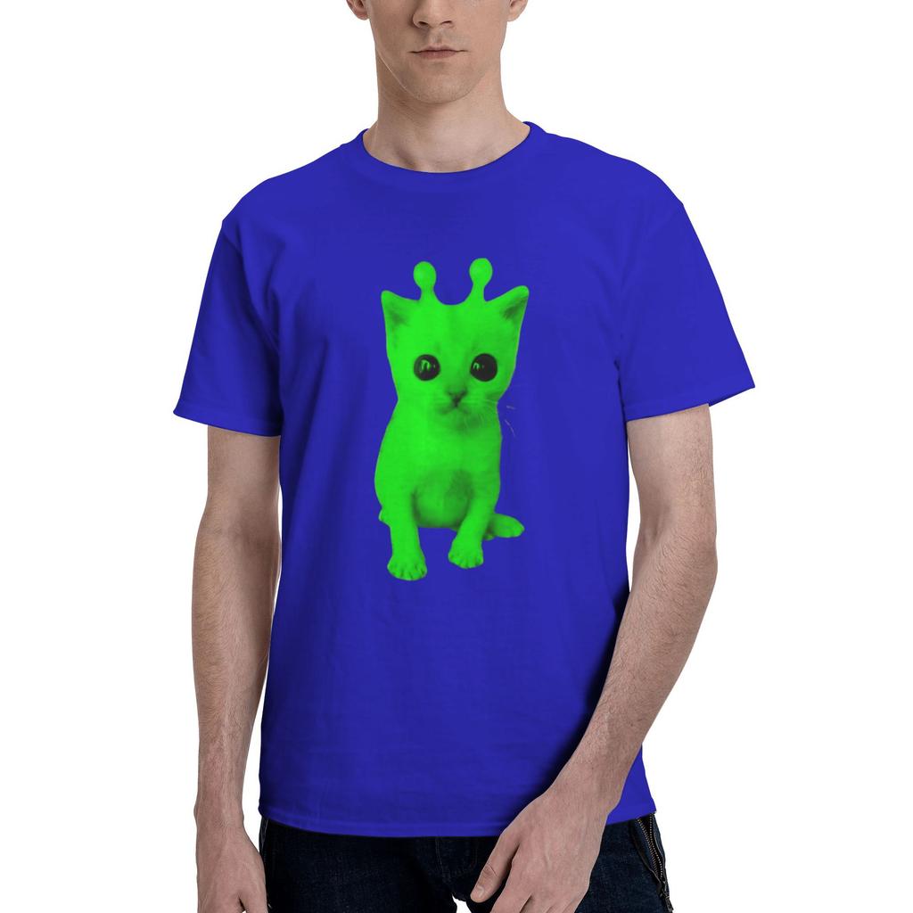 Gnarp Cat Silly Alien Cat Meme T Shirt Men's T-Shirts Crewneck brainrot meme funny silly cat Tees Short Sleeve Clothing Printed