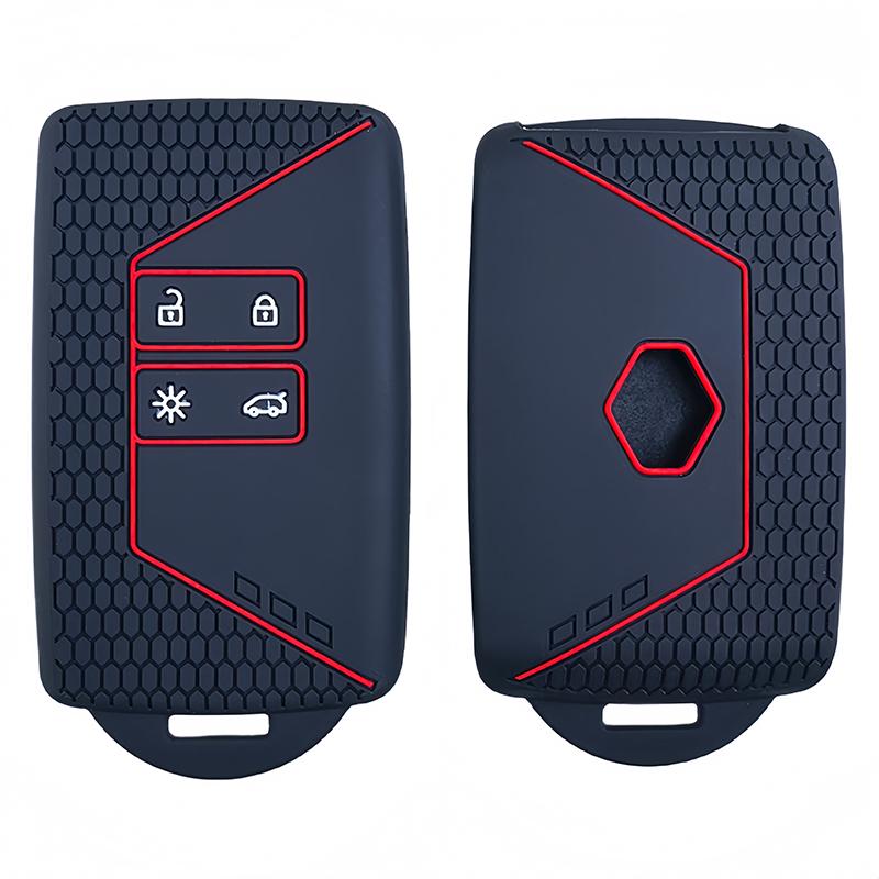 Silicone Key Case Cover For Renault Kadjar Clio Megane Austral Captur Arkana Koleos Zoe Scenic Dacia Sandero Duster Logan Jogger