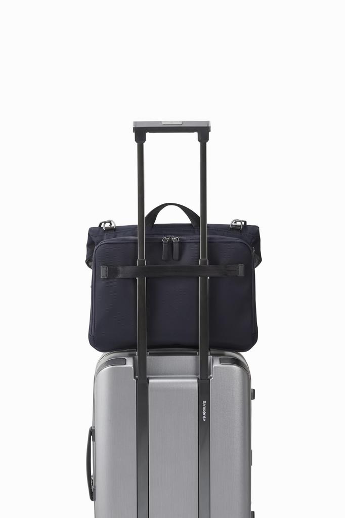 Samsonite Jet Biz 3 Messenger Briefcase, Expandable, Navy