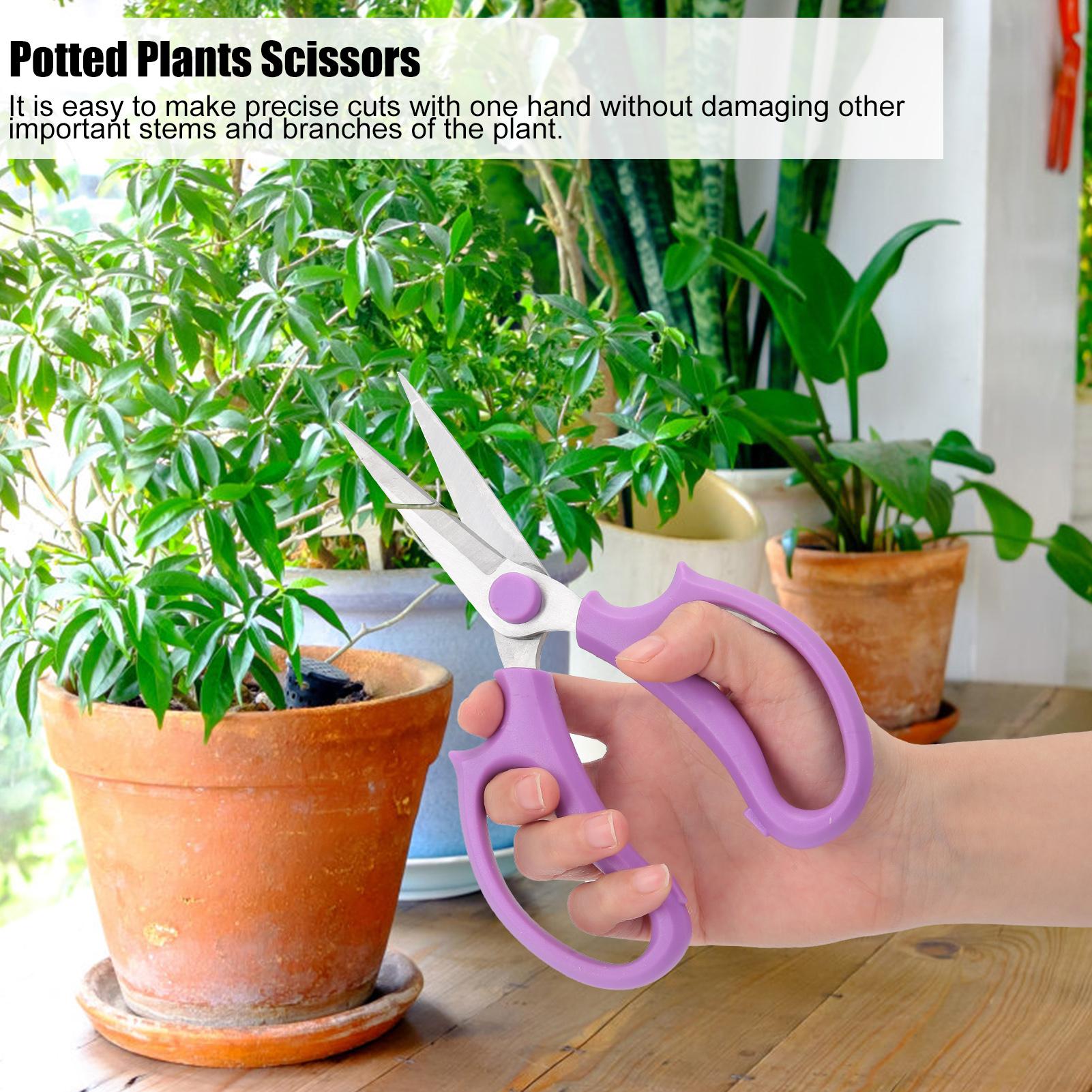 Garden Scissors Alloy Steel Potted Plants Flower Shrs Ergonomic Garden Pruning Tools