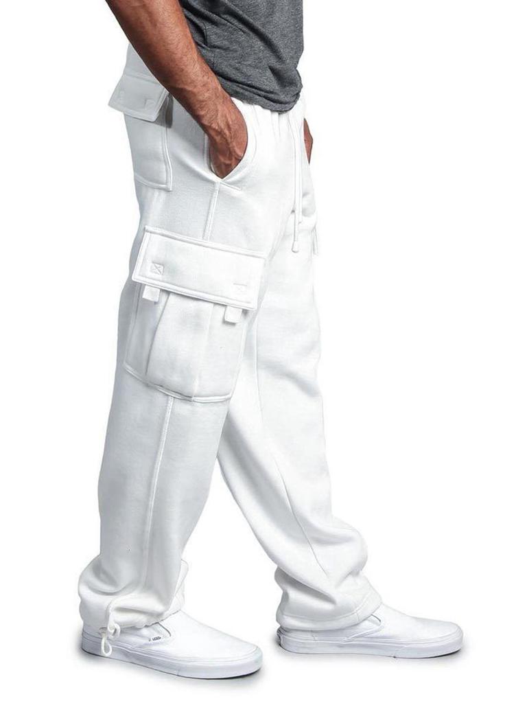 Herr Retro Cargo Joggerbyxor med flera fickor - Stilren europeisk & amerikansk High Street-trend