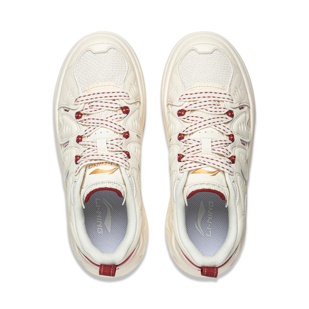Li Ning Cheese 3.0 Slip Resistant Cushioning Abrasion Resistant Lightweight Height Increasing Low Top Skateboard Shoes AGCW072-1