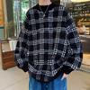 Men's Vintage Plaid Knitted Pullovers Contrasting Colors Loose Autumn Winter Casual O-Neck Fashion Long Sleeve Sweaters