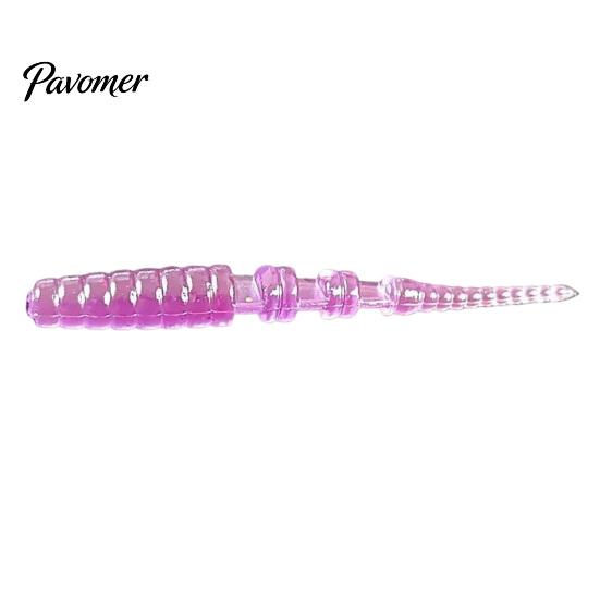 Flexible Soft Lures 50Pcs Bionic Worm Bait, 40MM/0.37g 50MM/0.45g Artificial Lure with Needle Realistic Baits Tail, Swim for Freshwater Saltwater