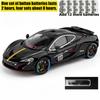 1/24 McLaren P1 GTR Supercar Alloy Diecast Model Car Sound and Light Pull Back Children's Toy Car Classic Ornaments Collection