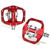 BUCKLOS Pedals MTB Bike Flat Pedal Platform Bearing Dual Function Fit SPD System Aluminum Alloy Mountain Bike Pedal Bicycle Part