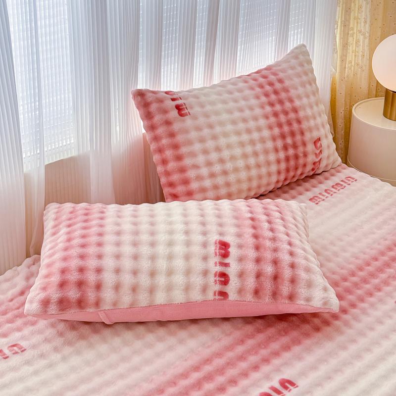 Warmer dicker Kissenbezug für den Winter Fleece Plüsch Kissenbezug Cartoon Design Kissenbezug für Betten