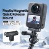 Quick Release Magnetic Mount Adapter for DJI Osmo 360/Action 5 Pro 3 4 Action Camera Accessories