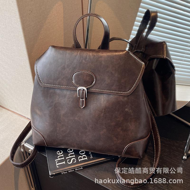 Premium sense backpack women 2025 new autumn and winter fashion commuter hand carry backpack go out travel college student schoolbag