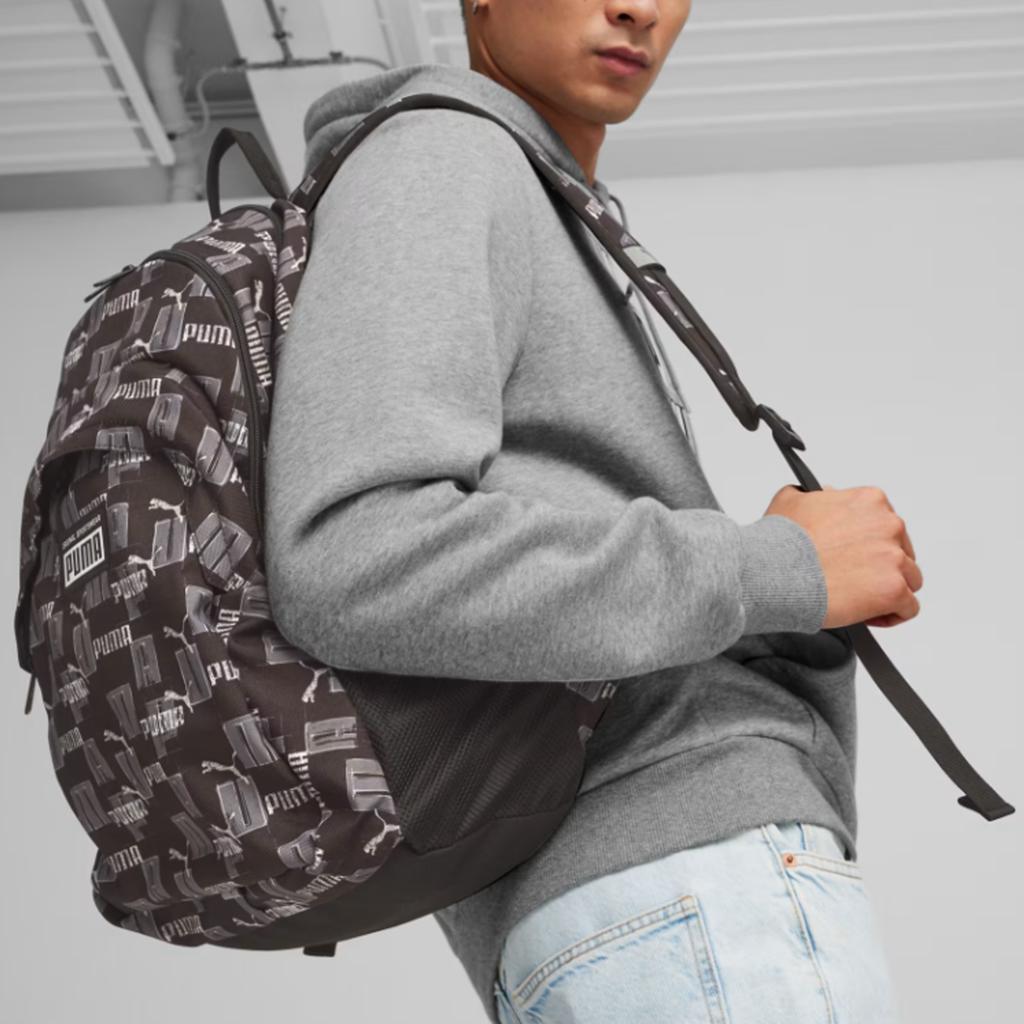 New PUMA Polyester Backpack Regular Men's Black Emblem 079133-19