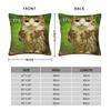 Meowl Cat Owl Hi Vro Funny Internet Meme Pillow Cover  Funny Pillow Case For Living Room Sofa Soft Cushion Cover Gift