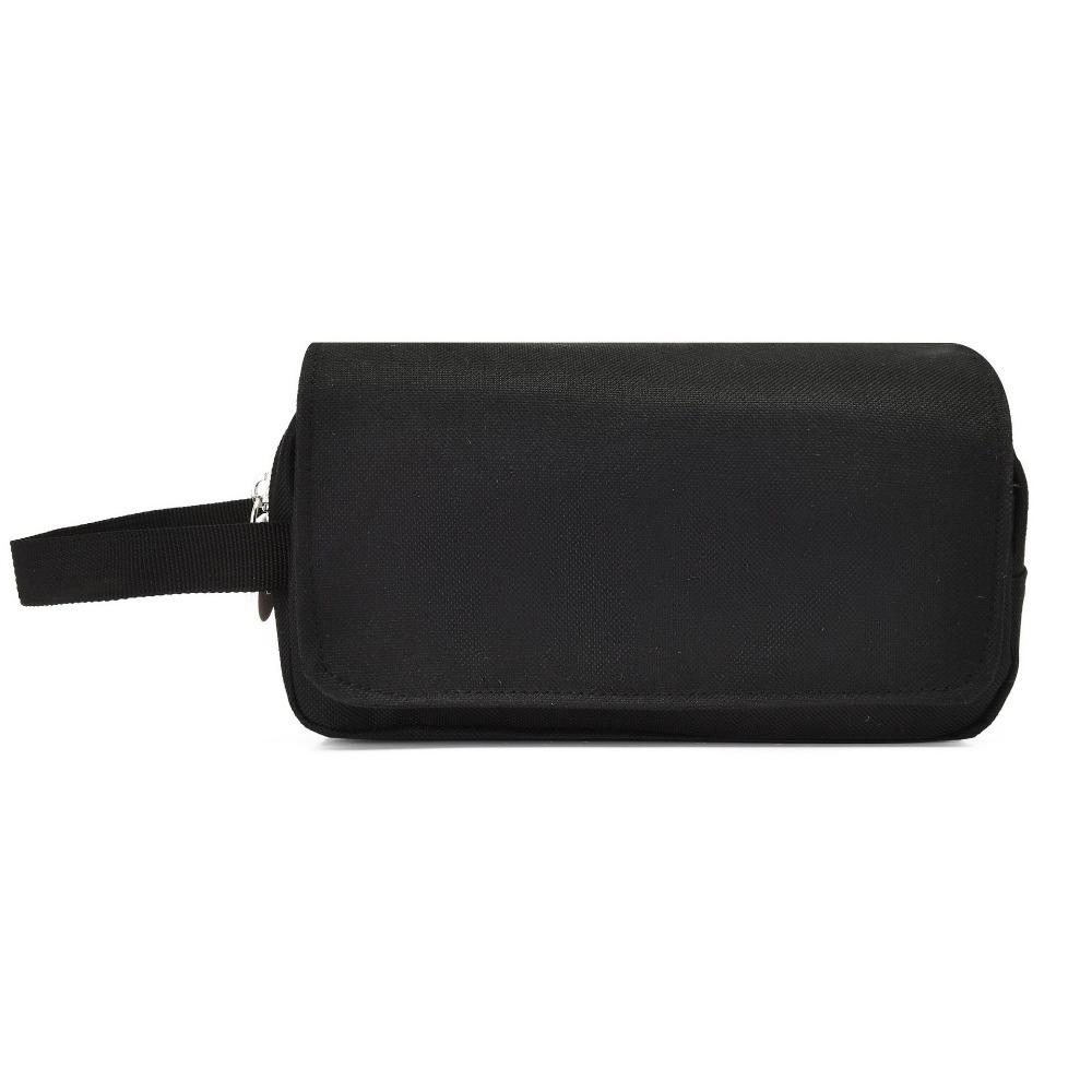 

Пенал большой вместимости на молнии, сумка для ручек, высококачественный портативный пенал, школьные принадлежности чёрный